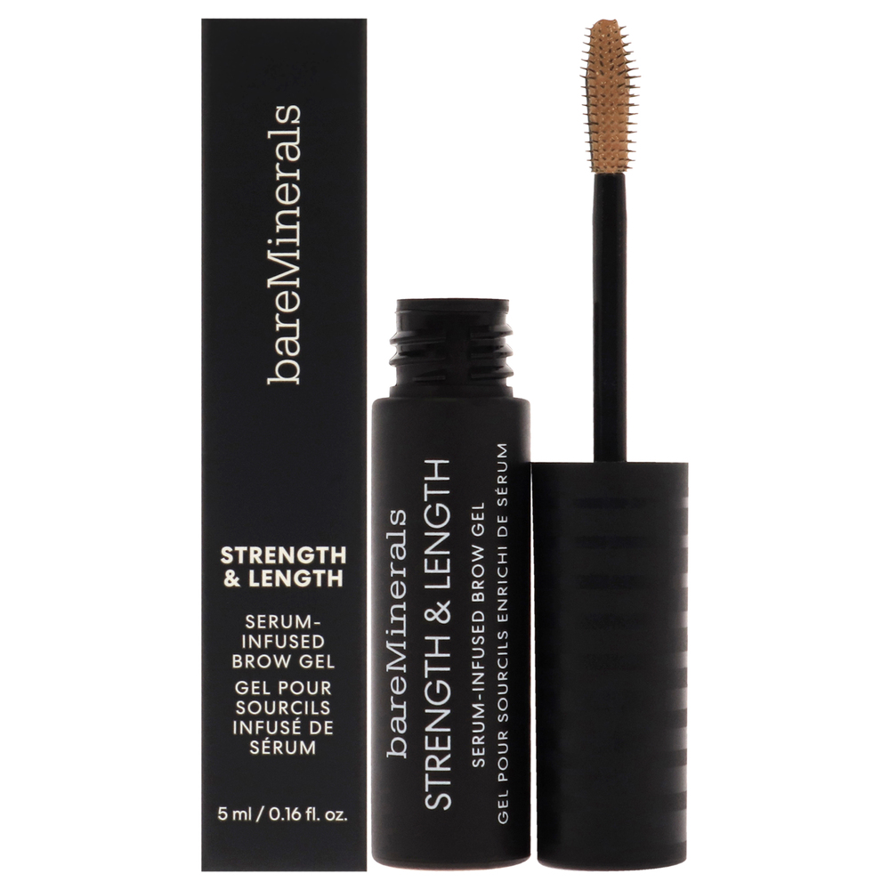 Strength and Length Serum-Infused Brow Gel - Honey by bareMinerals - 0.16 oz